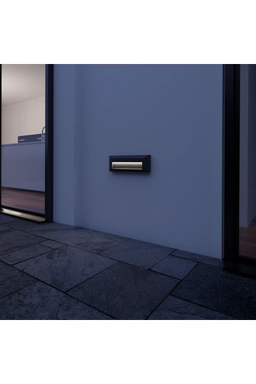 Braytron VEKTA B RCT WHT 3W 3IN1 IP65 WALL LIGHT