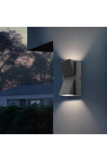 Braytron VEKTA C WL.2 GRY 2x6W 3IN1 IP65 WALL LIGHT