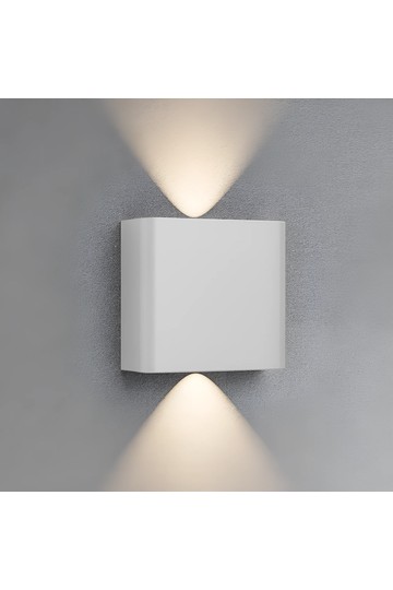Braytron VECTOR B WL WHT 2x1W 3IN1 IP65 WALL LIGHT
