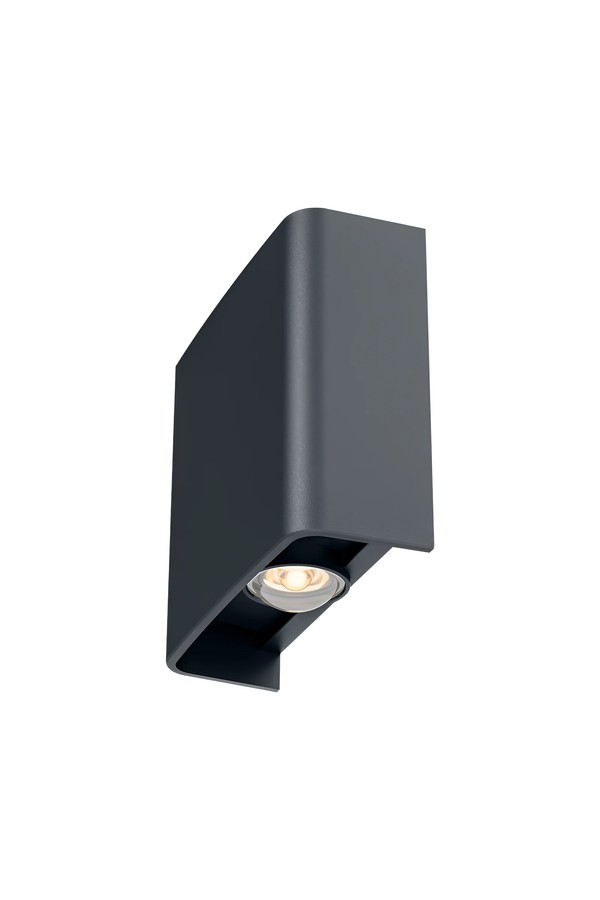 Braytron VECTOR B WL GRY 2x1W 3IN1 IP65 WALL LIGHT