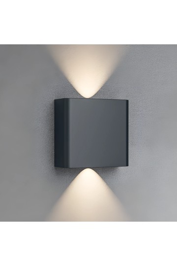 Braytron VECTOR B WL GRY 2x1W 3IN1 IP65 WALL LIGHT