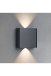 Braytron VECTOR B WL GRY 2x1W 3IN1 IP65 WALL LIGHT