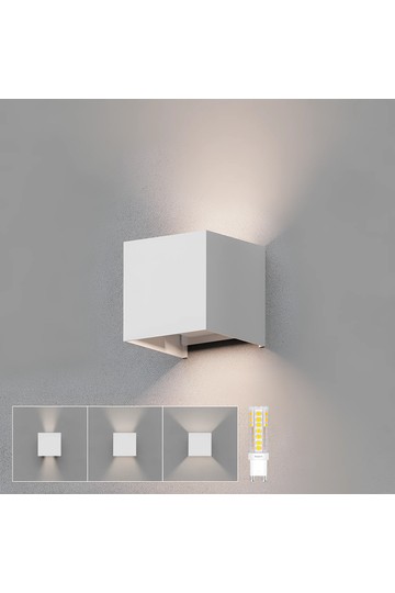 Braytron VEKTA B WL.2 WHT 1xG9 IP54 WALL LIGHT