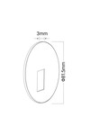 Braytron VEKSUS B 3 RND WHT STEPLIGHT COVER