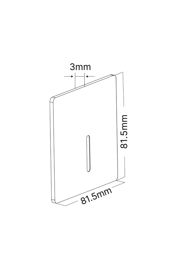 Braytron VEKSUS B 2 SQUARE BLC STEPLIGHT COVER