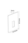Braytron VEKSUS B 3 SQUARE BLC STEPLIGHT COVER