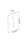 Braytron VEKSUS B 2 SQR SNS WHT STEPLIGHT COVER