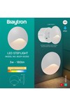 Braytron VEKSUS RND WHT 3W 3000K IP65 WALL LIGHT