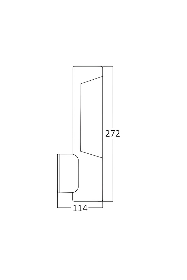 Braytron TARUS WLS 7W SNS 3000K IP54 WALL LIGHT
