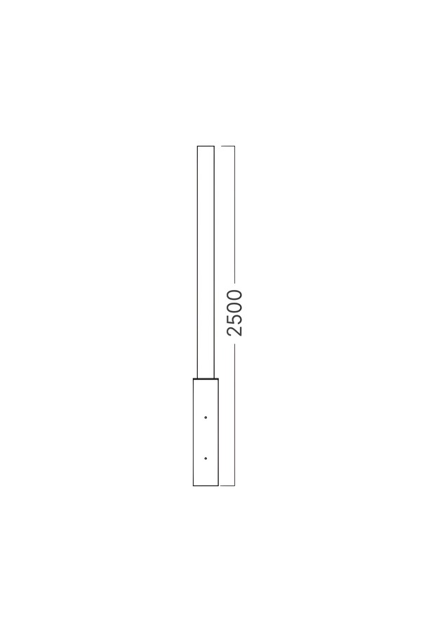 Braytron TIRANA 2,5mt D.GRY GARDEN POLE