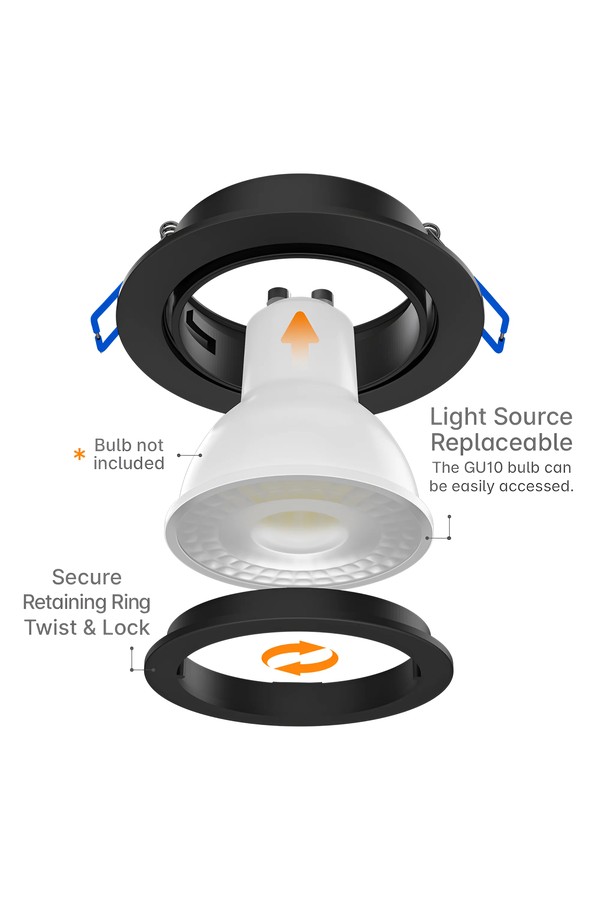 Braytron MITTO AR RND BLC SPOTLIGHT