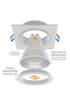 Braytron MITTO AR SQR WHT SPOTLIGHT