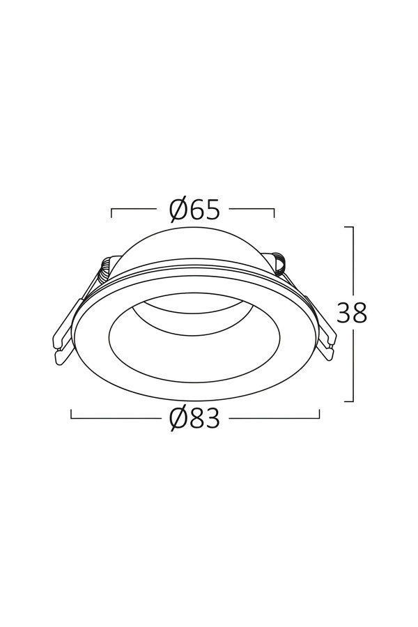 Braytron TETRA IP RND BLC IP54 SPOTLIGHT