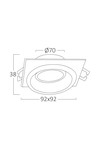 Braytron ALFA E SQR WHT BLC SPOTLIGHT