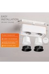 Braytron GATA SR 2D 20W 3IN1 SQR WHT BLC SPOTLIGHT