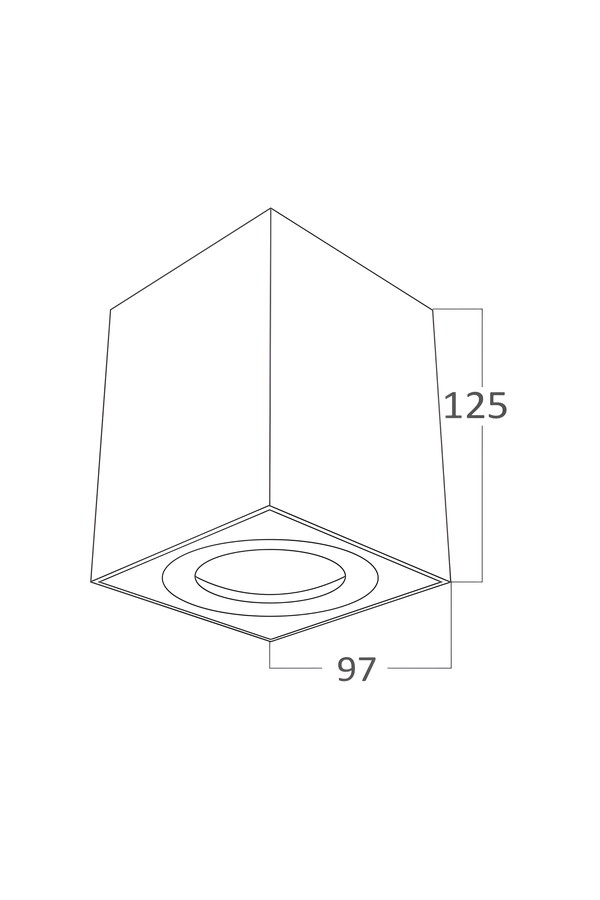 Braytron GAMA 9412 SQR BLC GU10 SPOTLIGHT