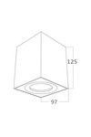 Braytron GAMA 9412 SQR BLC GU10 SPOTLIGHT