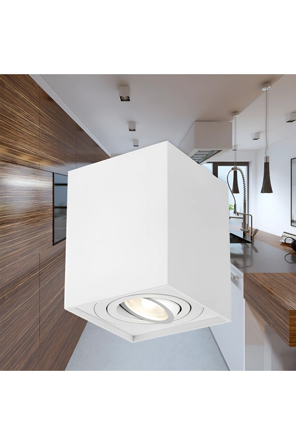 Braytron GAMA 8010 SQR WHT GU10 SPOTLIGHT