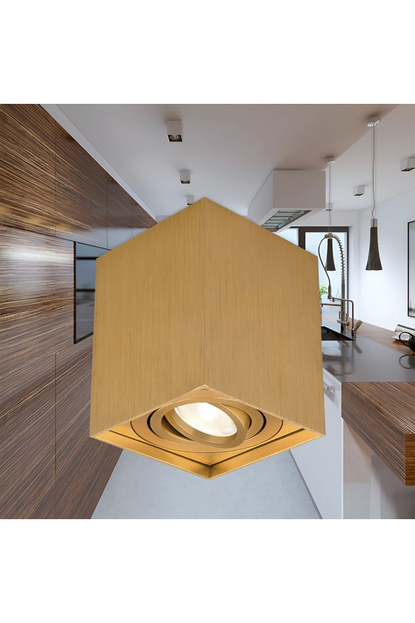 Braytron GAMA 8010 SQR GLD GU10 SPOTLIGHT