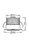 Braytron MINISPOT A 3W 38D BLC 6500K IP54 LED SPOTLIGHT