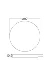 Braytron STEP A CR1 RND BLC STEPLIGHT COVER