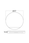 Braytron STEP A CR2 RND WHT STEPLIGHT COVER