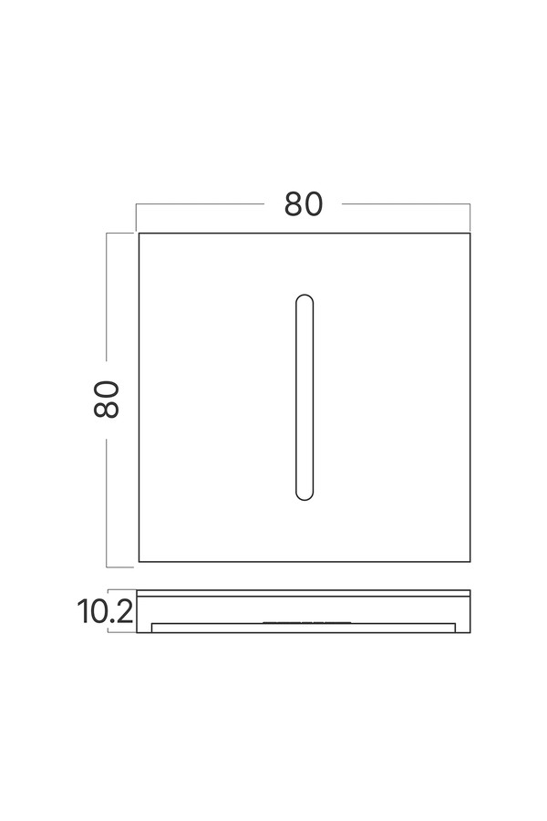 Braytron STEP A CS3 SQR BLC STEPLIGHT COVER