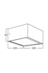 Braytron AVVA WL02 8W SQR WHT 3000K WALL LIGHT