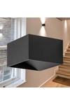 Braytron AVVA WL02 8W SQR BLC 3000K WALL LIGHT