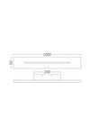 Braytron LEVA WL1000 30W RCT BLC 3000K WALL LIGHT