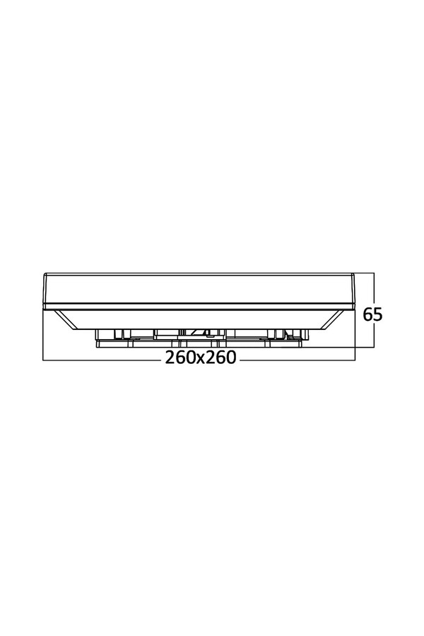 Braytron JADE SQR D260 20W 3000K IP44 CEILING LIGHT
