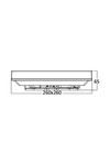 Braytron JADE SQR D260 20W 3000K IP44 CEILING LIGHT