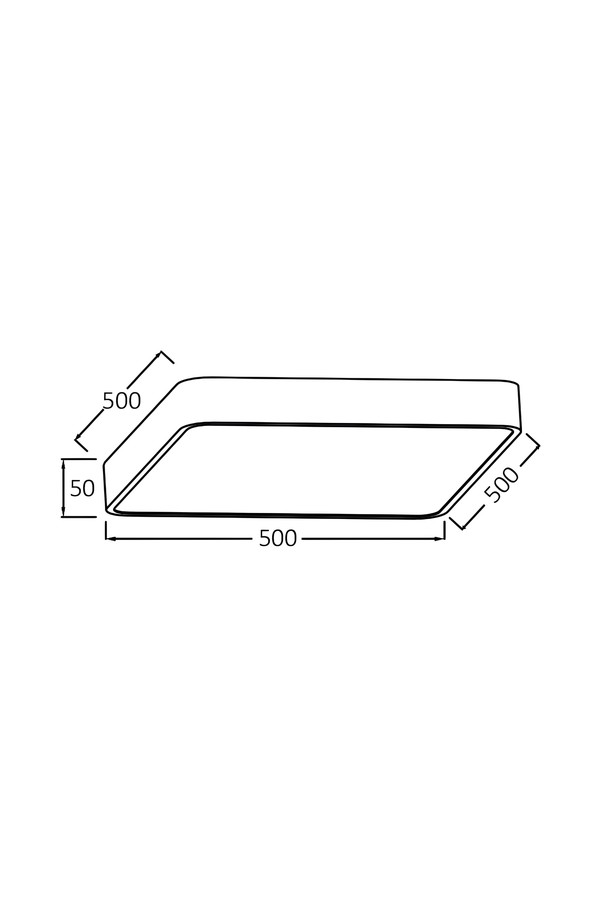 Braytron BLADE SS SQR WDN 45W RMT CEILING LIGHT