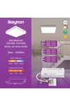 Braytron BLADE SS SQR WHT 36W 3IN1 WAT3 CEILING LIGHT