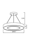 Braytron BLADE PD RND WHT 36W 3IN1 CEILING LIGHT