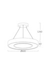 Braytron BLADE PD RND WHT 45W 3IN1 CEILING LIGHT