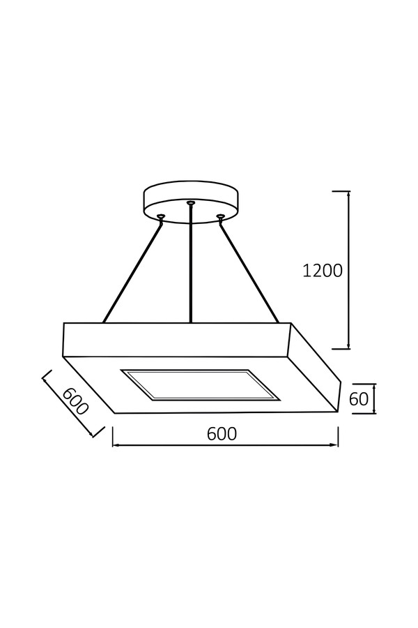 Braytron BLADE PD SQR WHT 45W RMT CEILING LIGHT