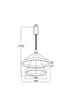 Braytron LINA PD 2540 RND WHT 65W 3IN1 CEILING LIGHT