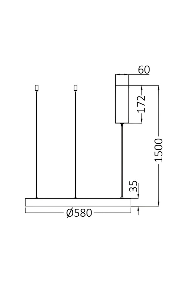 Braytron BELLA SLP PD RND WHT 46W 3IN1 IP20 CEILING LIG