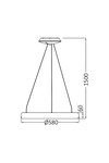Braytron BELLA MLP PD RND WHT 46W 3IN1 IP20 CEILING LIG