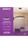 Braytron BELLA MLP PD SQR BLC 46W 3IN1 IP20 CEILING FIX
