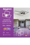 Braytron CRYSTAL B 80W 3IN1 RMT WHT CEILING LIGHT