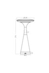 Braytron TOWER 2 BLC 3IN1 RCH TABLE LAMP