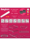 Braytron ALINE 55 18W 0.6MT 3IN1 WHT IP20 LINEAR LIGHT