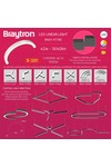 Braytron ALINE 55 1/2 42W D800 3IN1 WHT IP20 LINEAR LIG