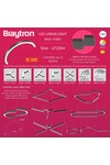 Braytron ALINE 55 1/2 56W D1060 3IN1 BLC IP20 LINEAR LI