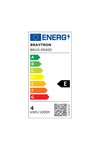Braytron LEDLINE 4W SQR WHT 3000K LED WALL LIGHT