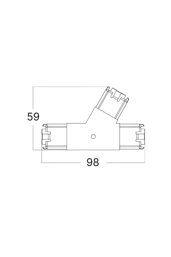 BRY-HEGZA-180° 3-LEFT-CLEAR-CONNECTOR