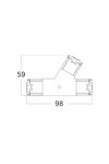 BRY-HEGZA-180° 3-LEFT-CLEAR-CONNECTOR