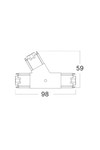 BRY-HEGZA-G1-180° 3-RIGHT-CLEAR-CONNECTOR